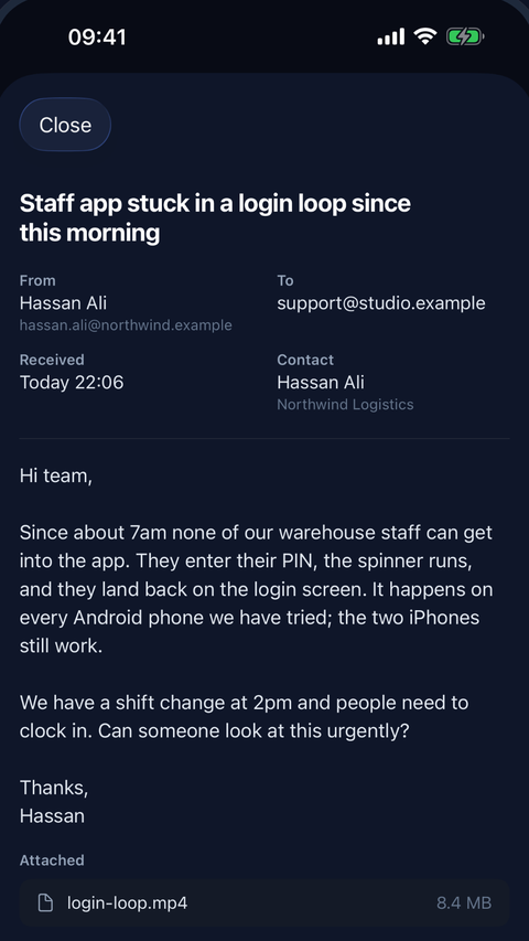 com1 for iPhone: The whole letter, when you need it